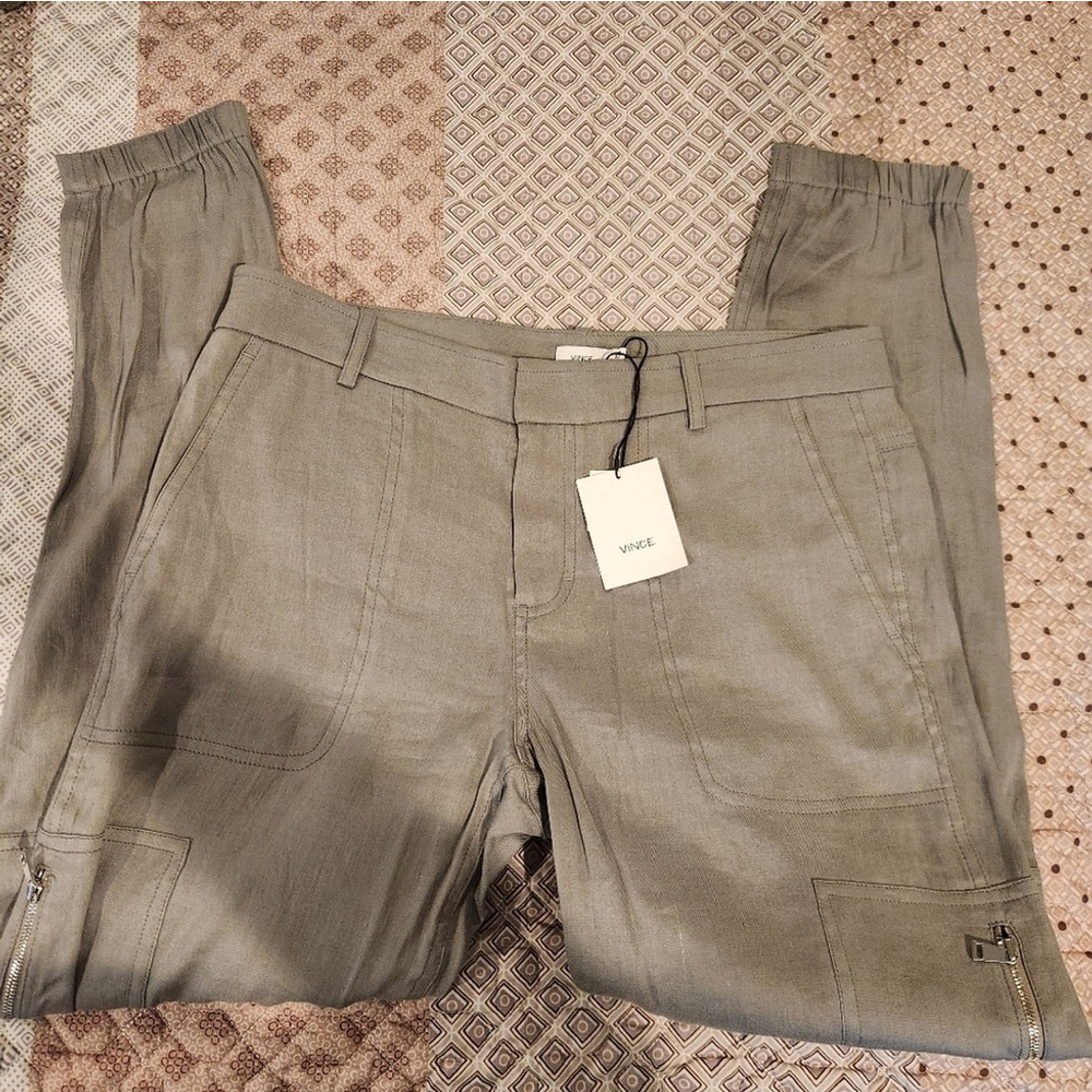NWT Vince Linen Cargo Pant - Picture 3 of 10